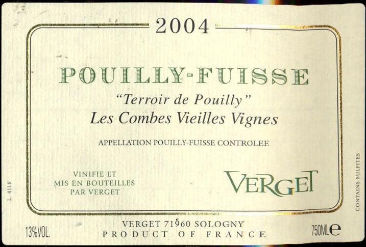 Terroir De Pouilly Les Combes