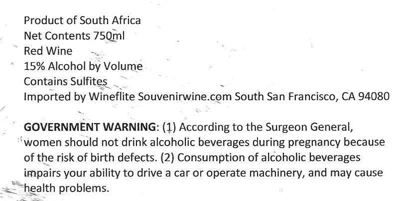 M Walker Bay Veldfire Pinotage