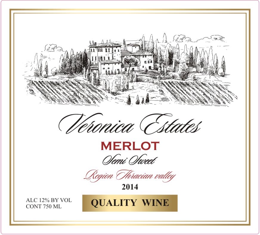 Merlot Semi Sweet Red Wine