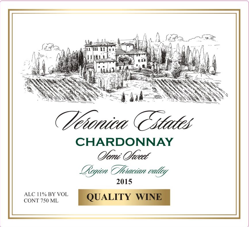 Chardonnay Semi Sweet White Wine