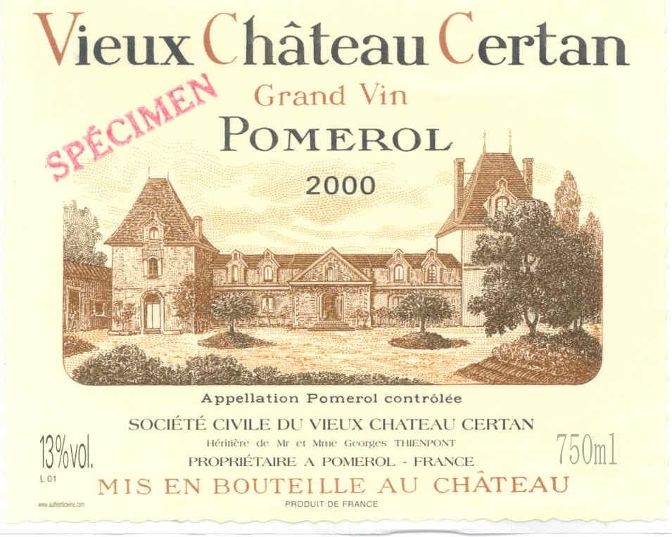 Vieux Château Certan Grand Vin