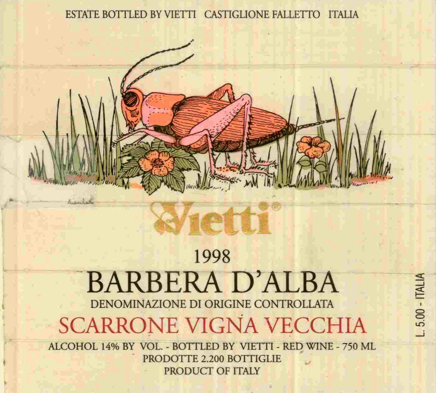 Barbera D'alba Scarrone Vigna Vecchia