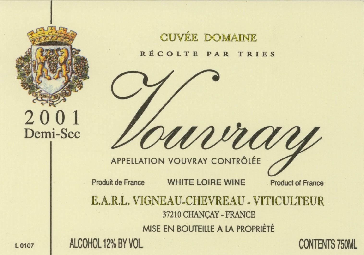 Vouvray Demi Sec