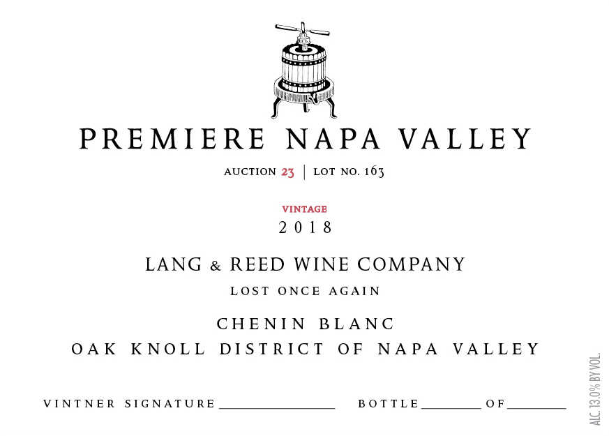 Lang & Reed Wine Company - Lost Once Again