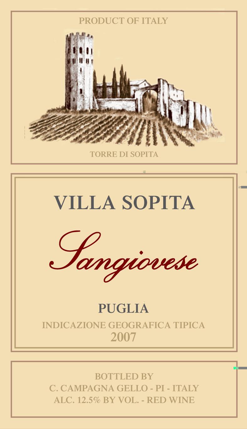 Villa Sopita Sangiovese