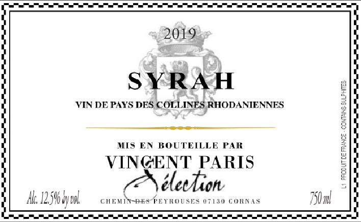 Syrah Vin De Pays Des Collines Rhodaniennes