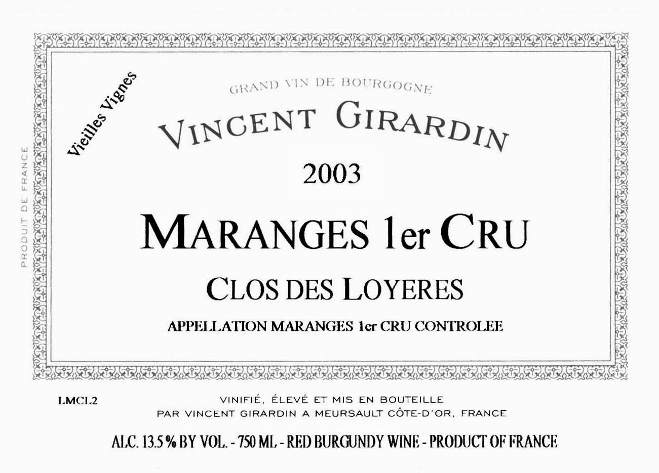 1er Cru Clos Des Loyeres