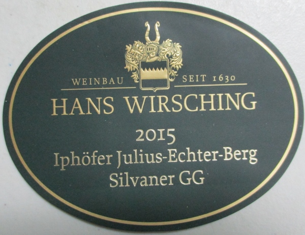 Iphöfer Julius-Echter-Berg Silvaner Gg Dry
