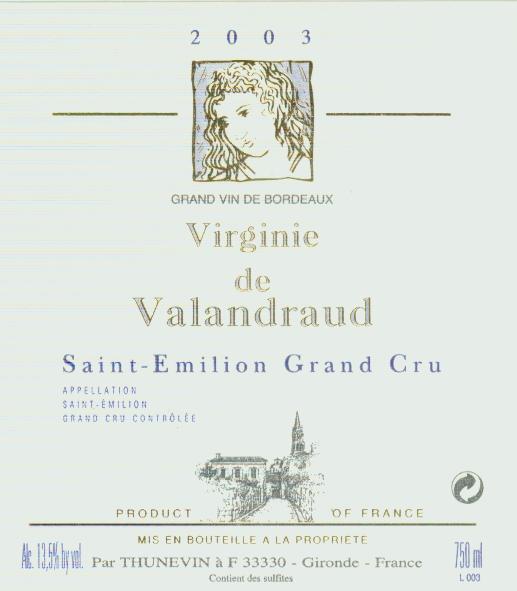 Virginie De Valandraud Red Bordeaux