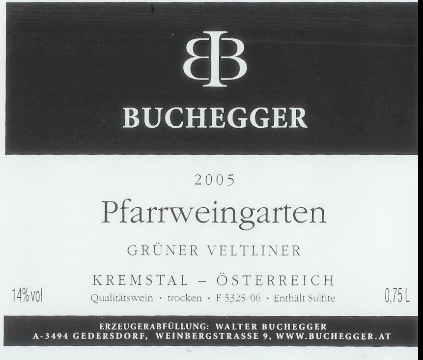 Grüner Veltliner Pfarrweingarten