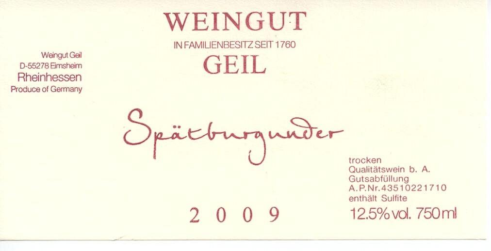 Spätburgunder Trocken