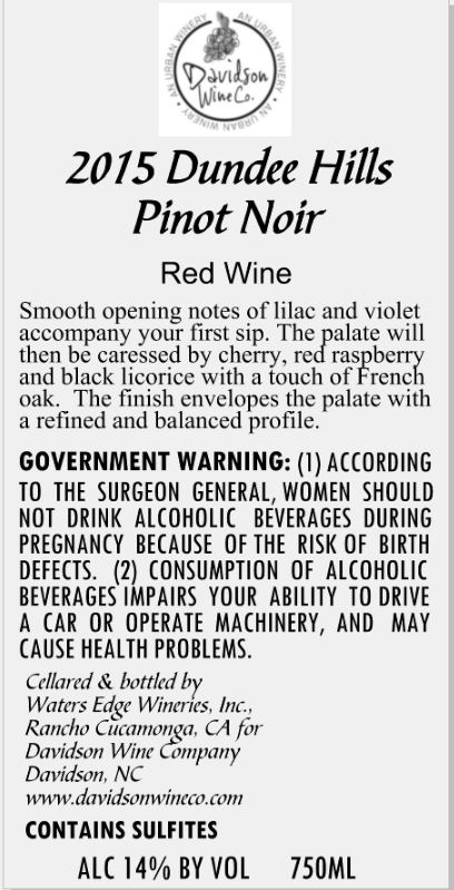 Dundee Hills Pinot Noir