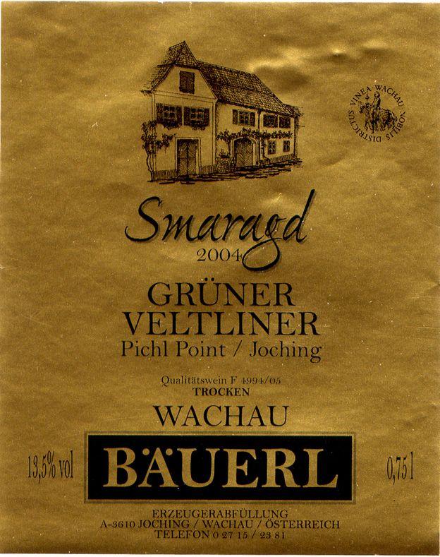 Gruner Veltliner Wachau Pichl Point Smaragd