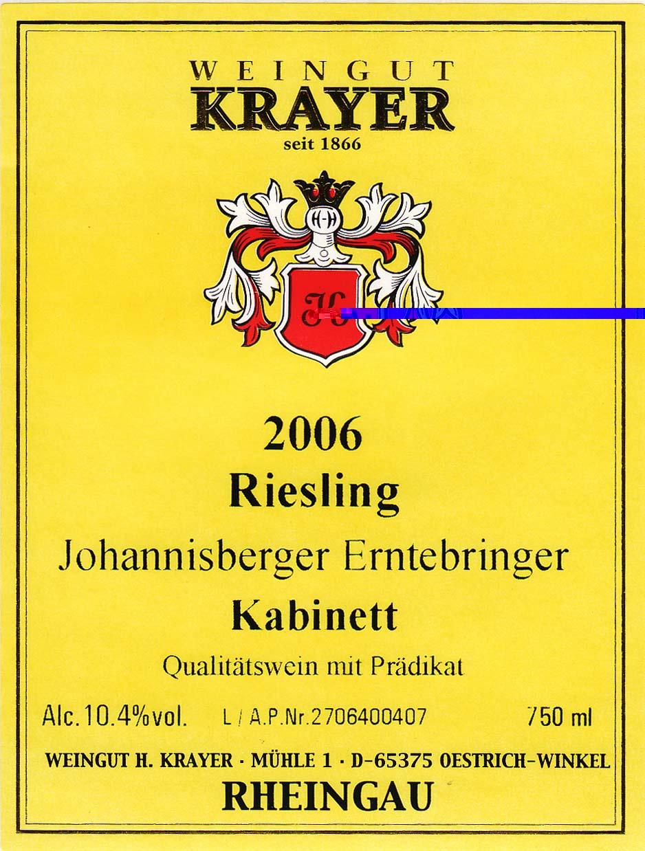 Riesling Johannisberger Erntebringer Kabinett