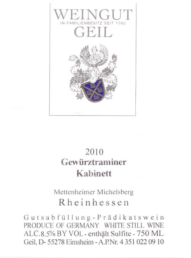 Gewürztraminer Kabinett
