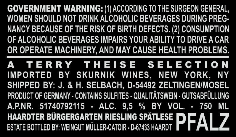 Breumel In Den Mauern Spatlese