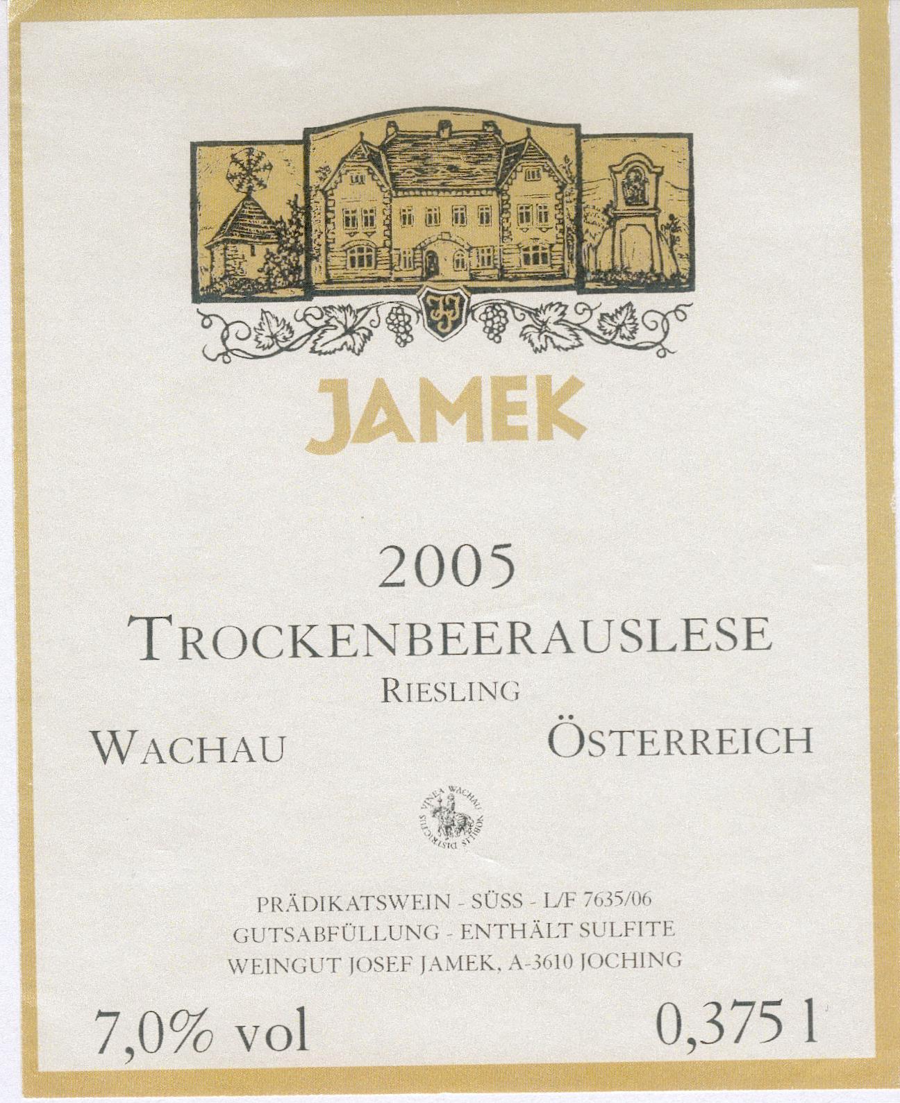 Riesling Trockenbeerenauslese 375 Ml