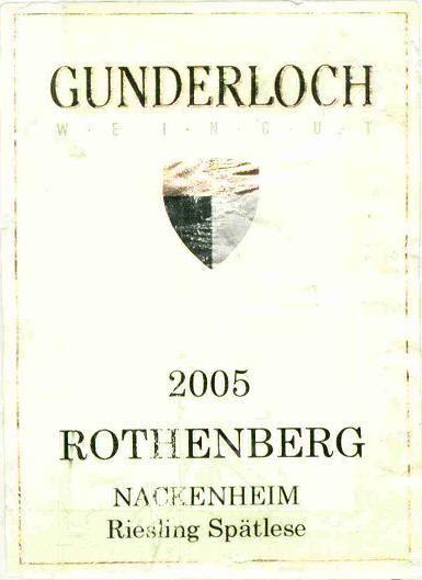 Nackenheim Rothenberg Spatlese
