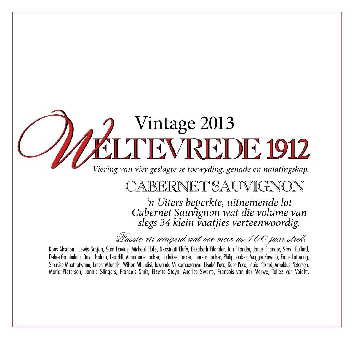 Weltevrede 1912