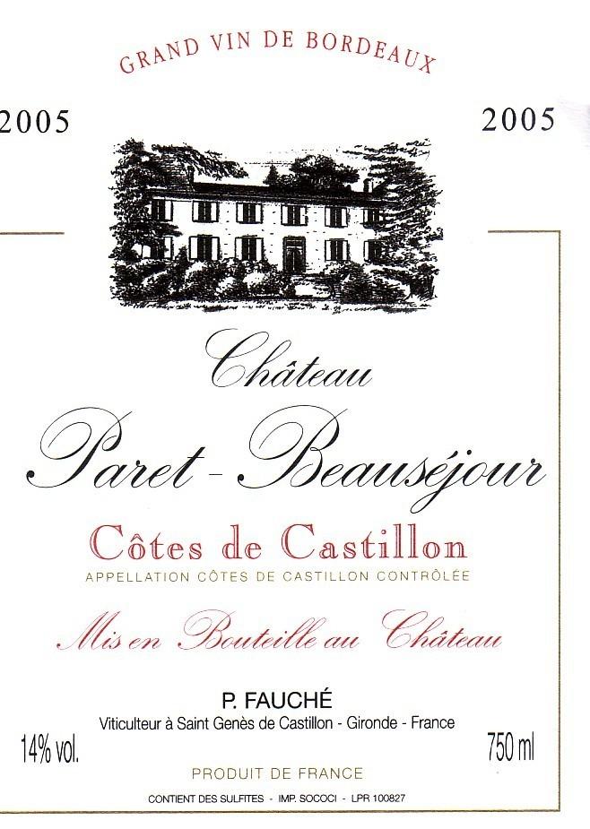 Chateau Paret Beausejour