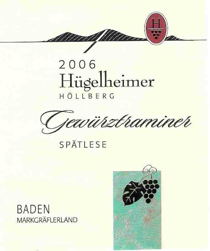 Hügelheimer Höllberg Gewürztraminer Spätlese