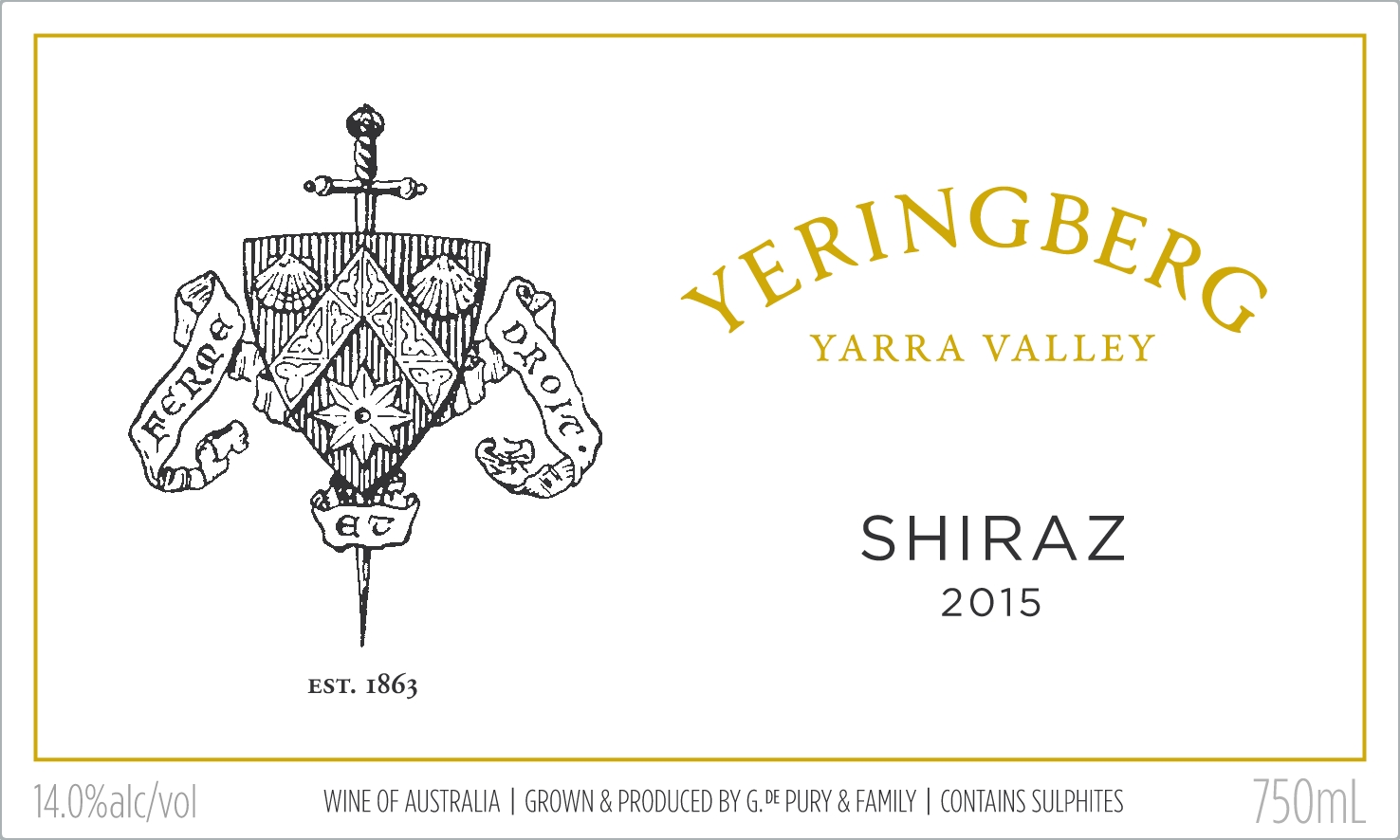 Shiraz Yeringberg Yarra Valley