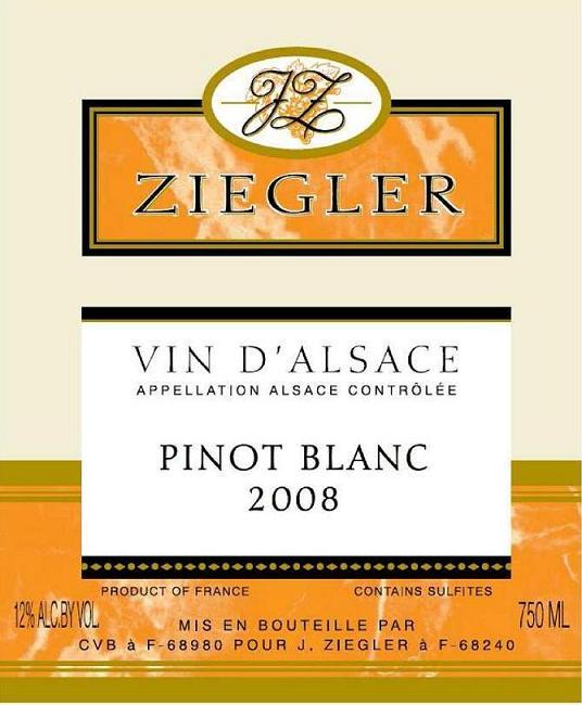 Pinot Blanc Vin D'alsace