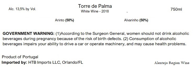 Torre De Palma White Wine