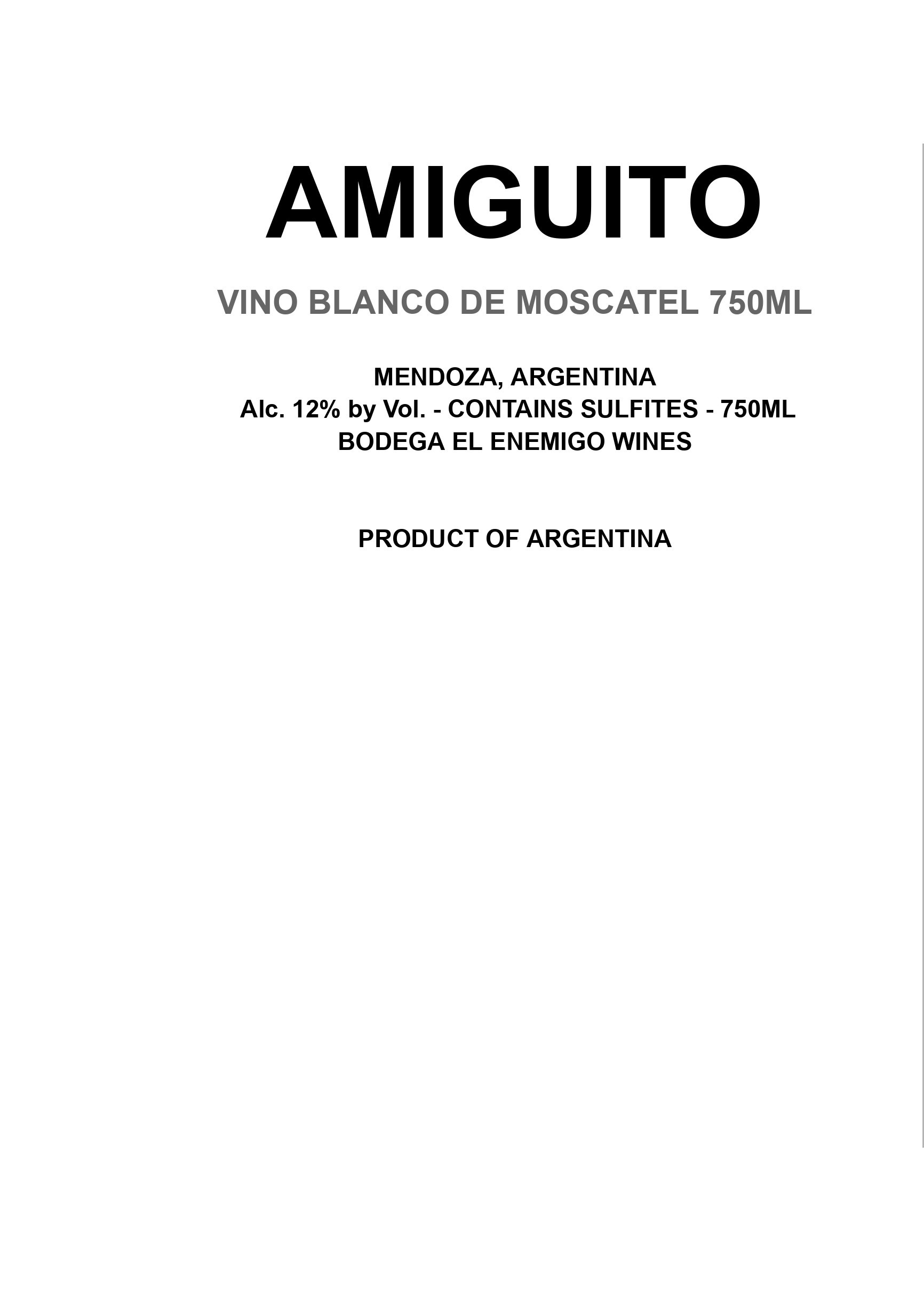 Amiguito Moscatel