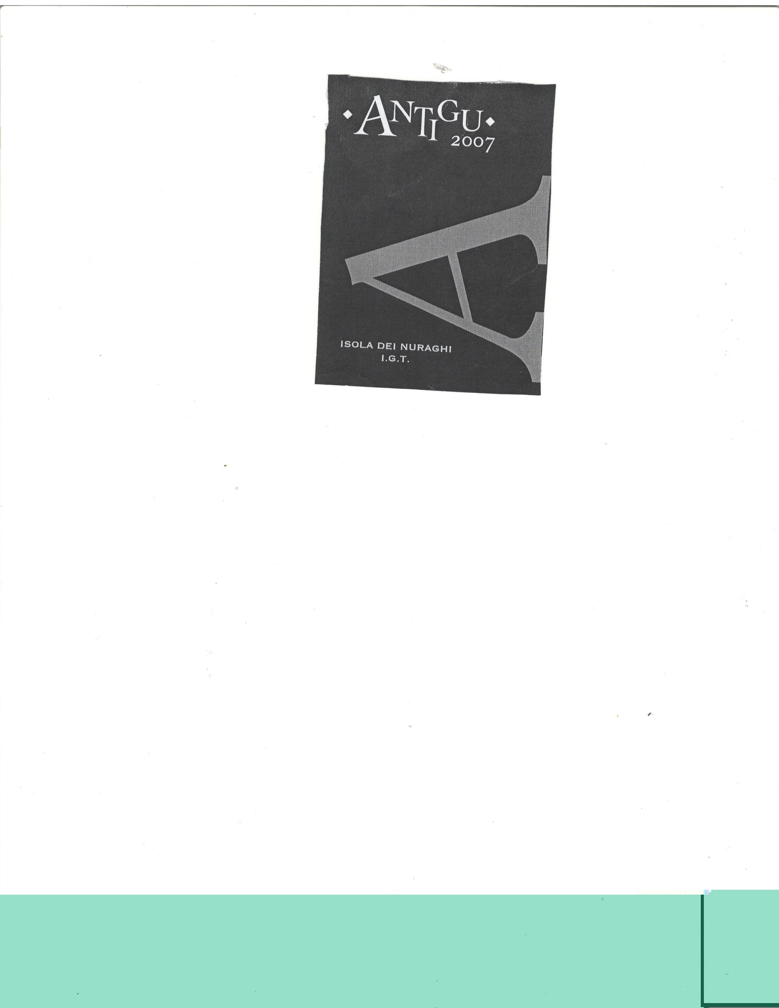 Antigu Isola Dei Nuraghi Indicazione Geografica Tipica