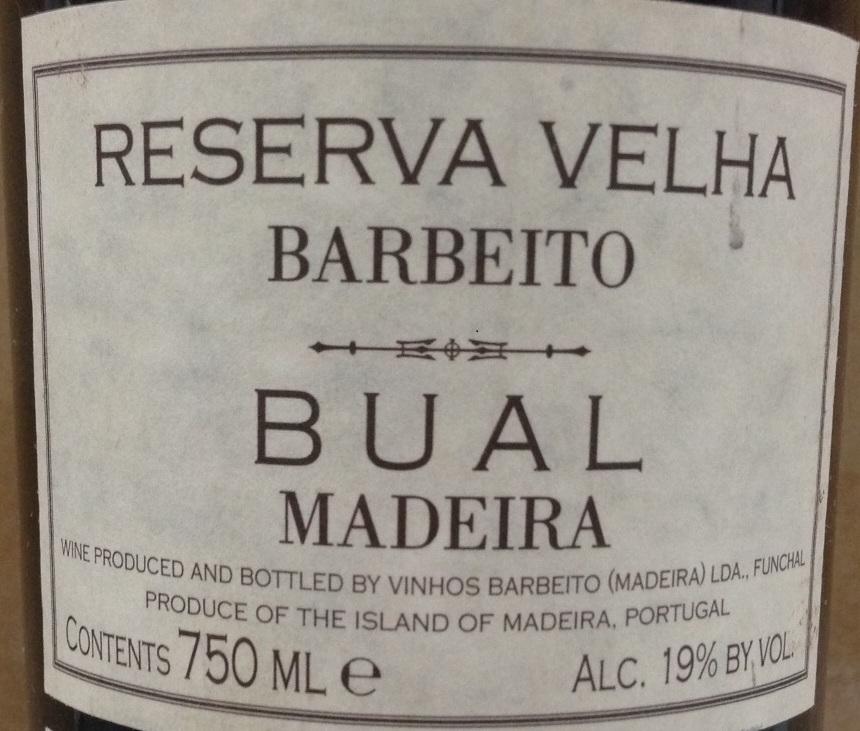 Reserva Velha Bual Madeira