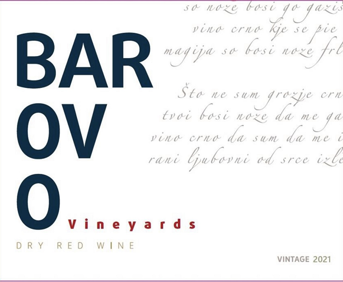 Barovo Dry Red Wine