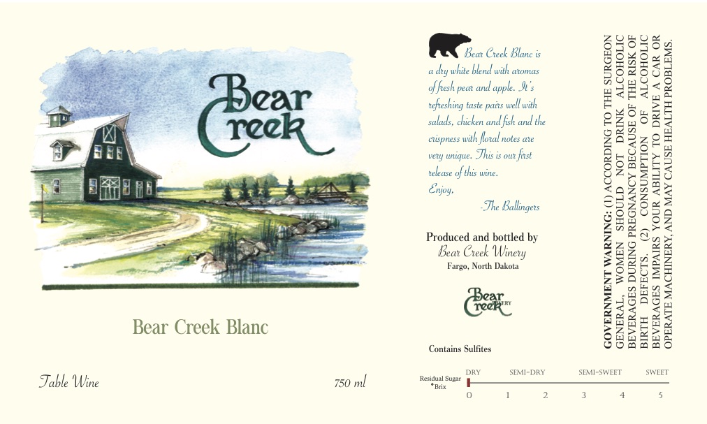 Bear Creek Blanc
