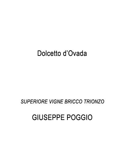 Vigne Bricco Trionzo