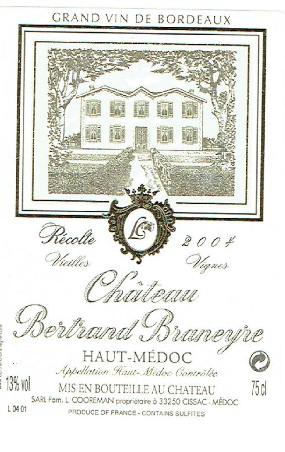 Bertrand Braneyre Haut - Médoc