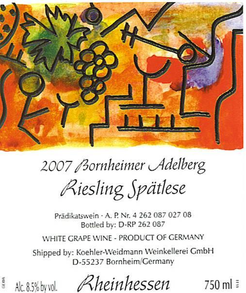 Bornheimer Adelberg Riesling Spätlese