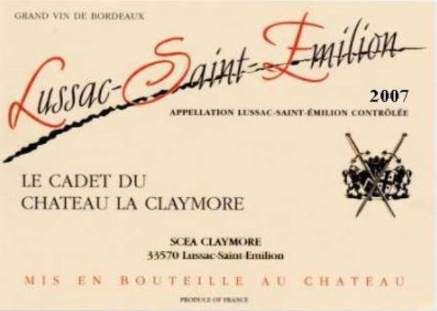 Le Cadet du Chateau La Claymore