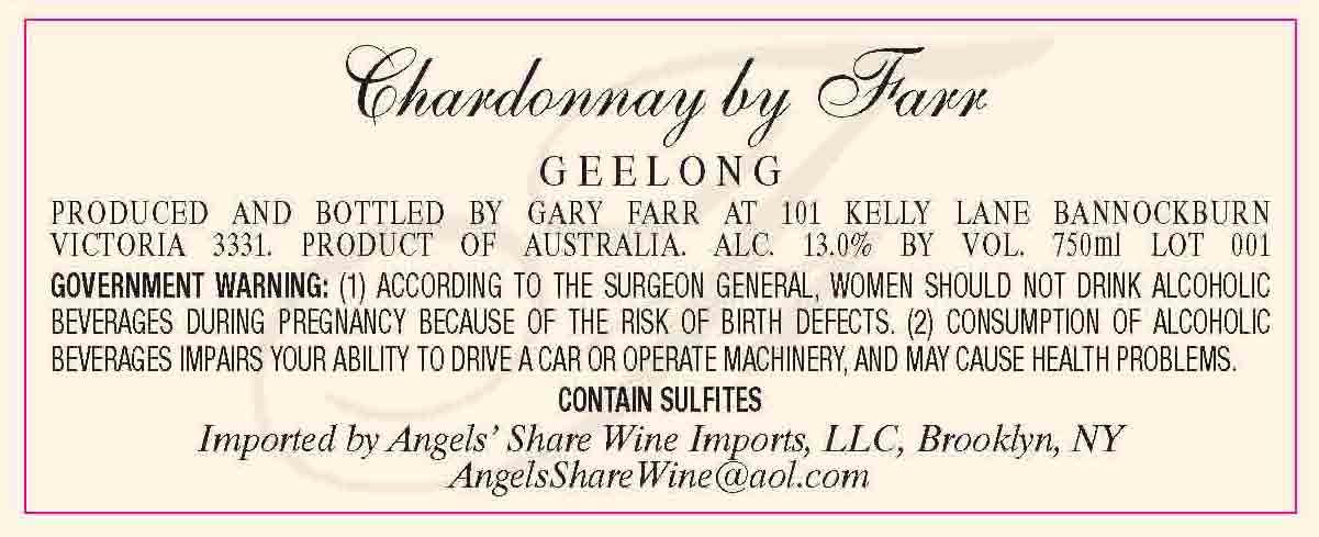 Chardonnay by Farr