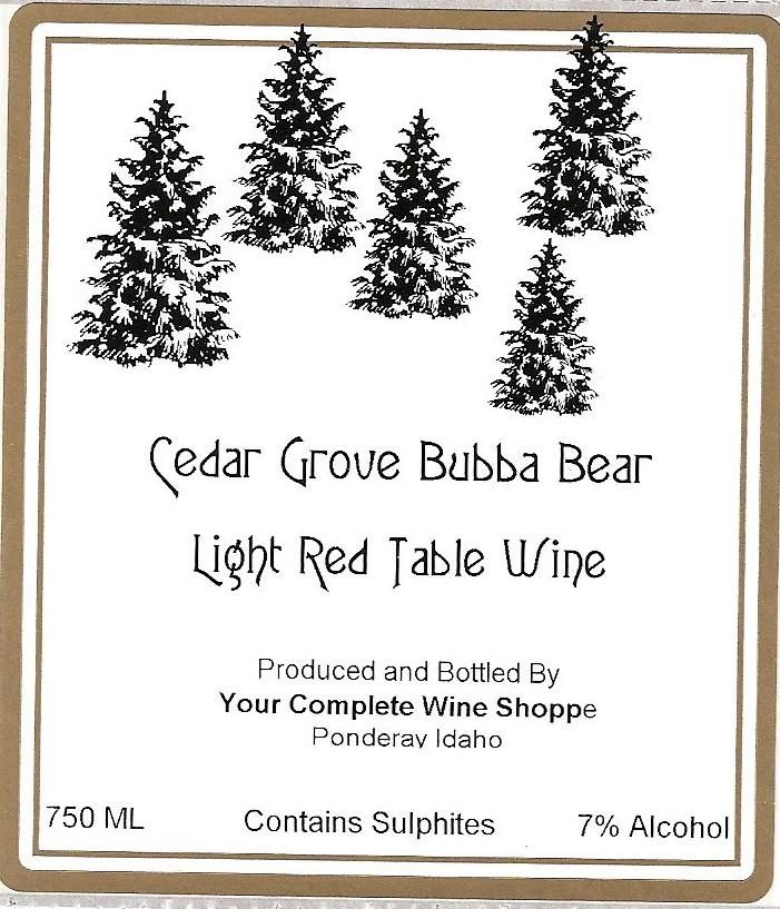 Bubba Bear Light Red