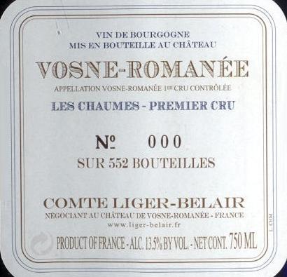 Les Chaumes - Premier Cru