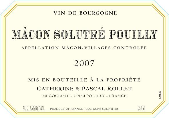 Mâcon Solutré Pouilly