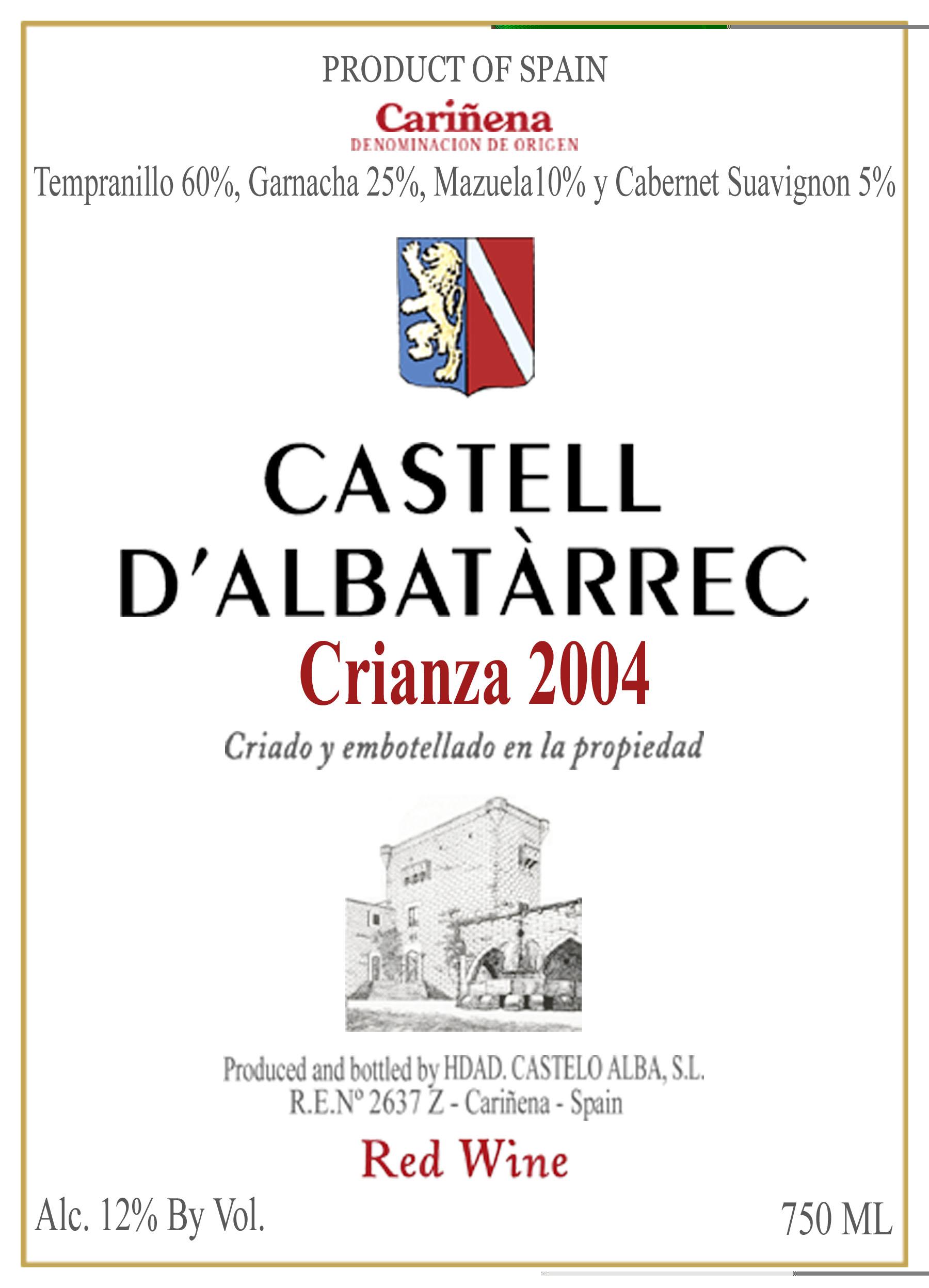 Castell D'albatarrec Crianza