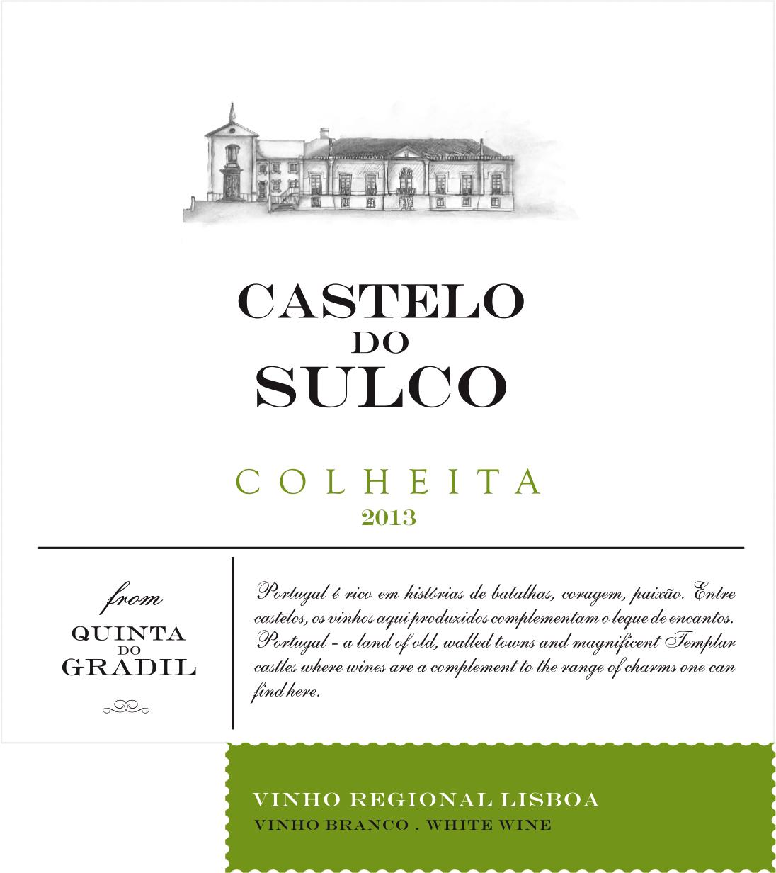 Castelo Do Sulco Vinho Regional Lisboa Viniio Branco