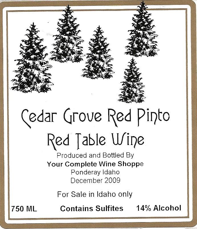 Cedar Grove Red Pinto