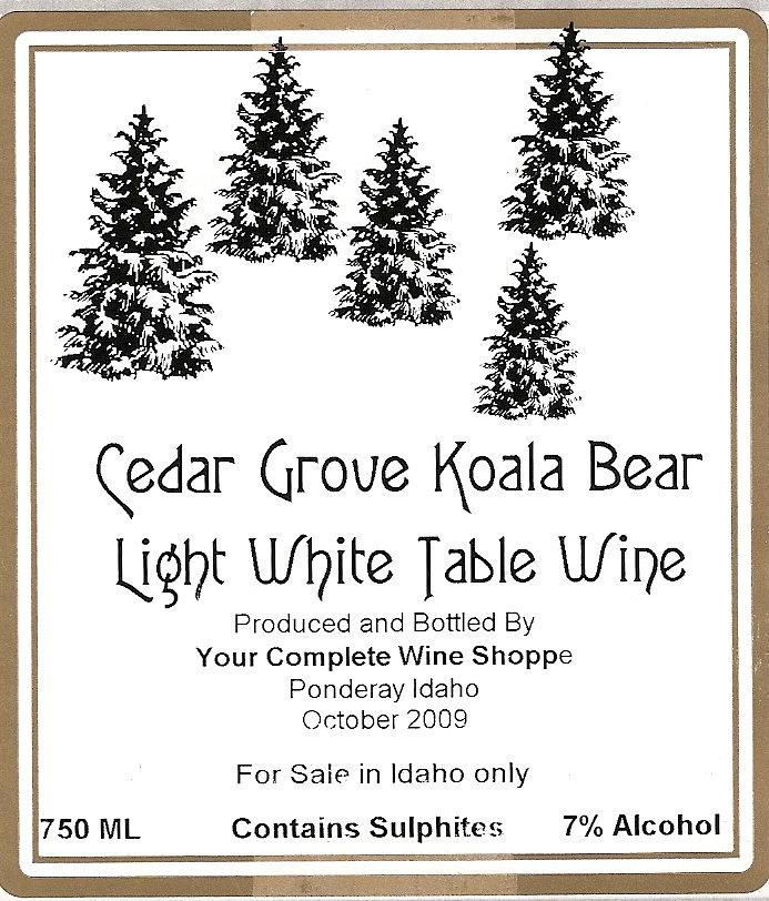 Koala Bear Light White