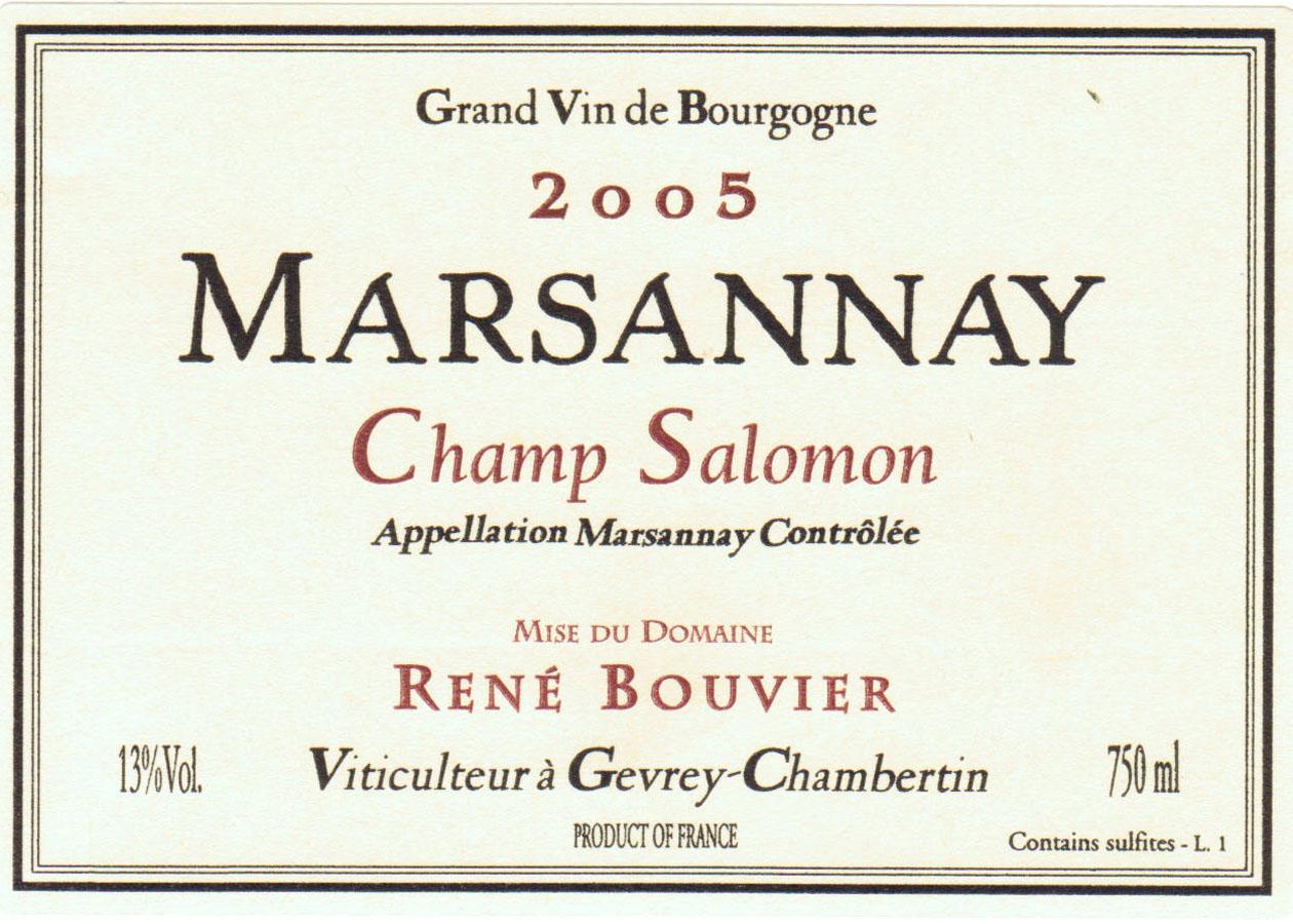 Grand Vin De Bourgogne Marsannay