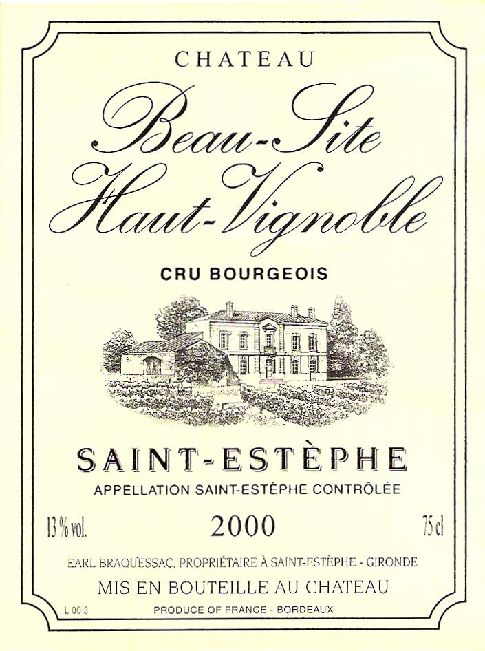 Chateau Beau Site Haut Vignobles