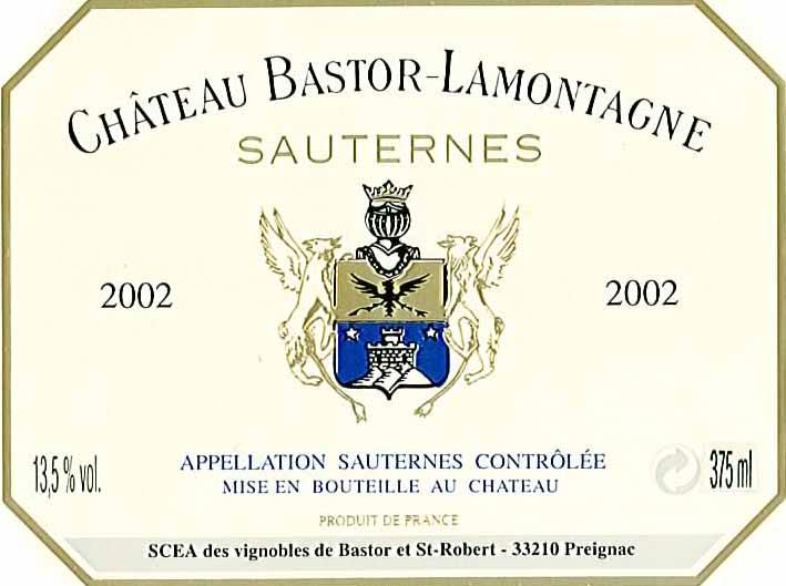 Bastor-Lamontagne Sauternes