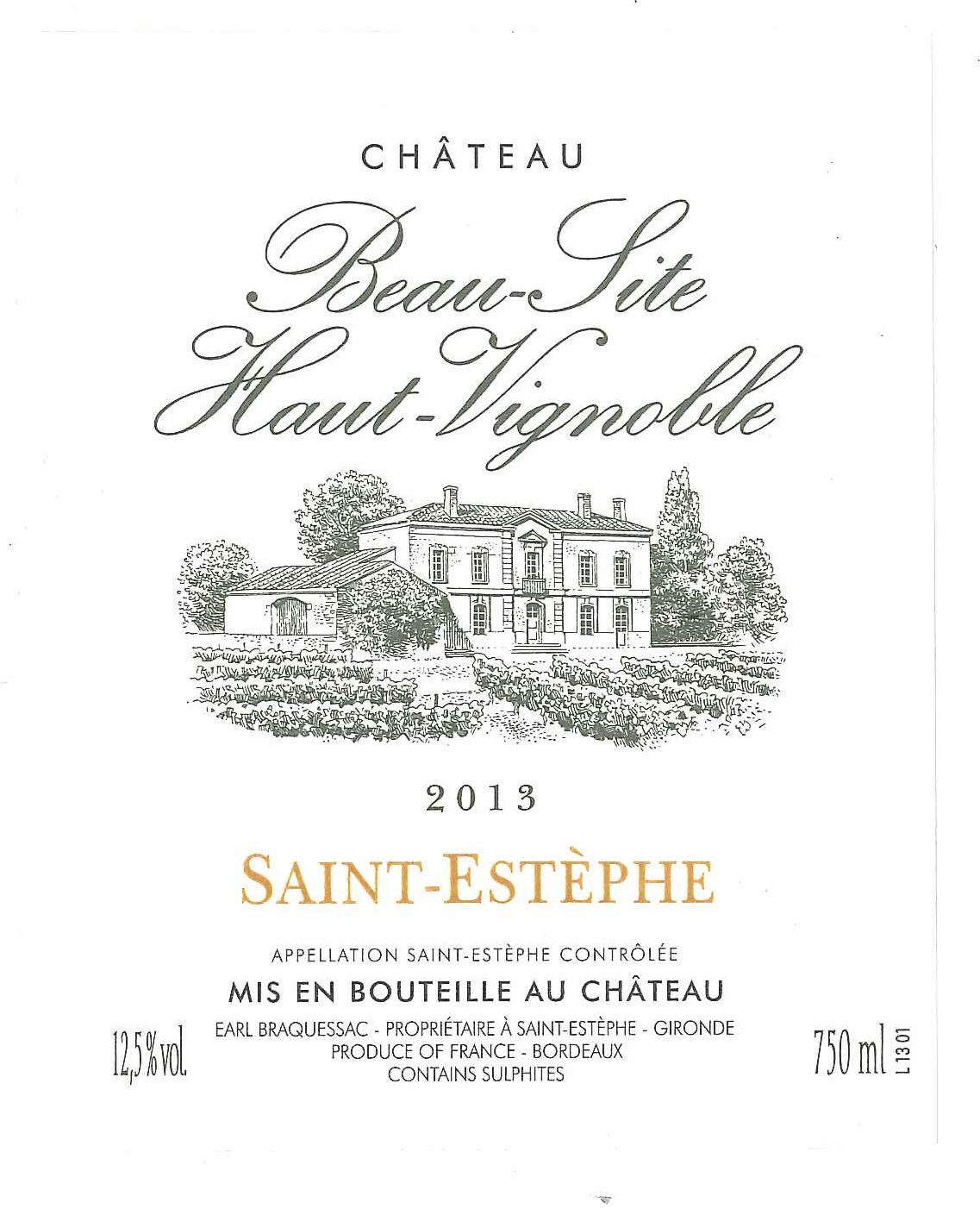 Chateau Beausite Haut Vignoble