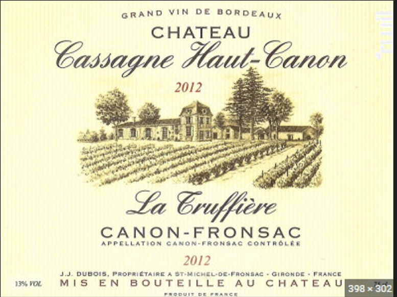 Chateau Cassagne Haut - Canon